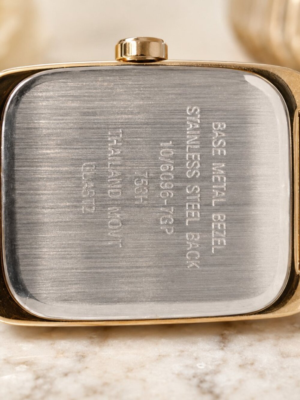 Anne Klein II Gold-Tone Women’s Rectangular Bracelet Watch – Elegant Vintage Sty - Picture 3 of 3